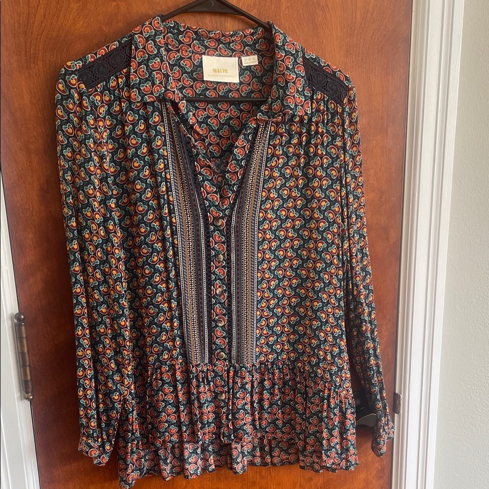 Maeve by Anthropologie blouse. Size 4. Multicolored and multi pattern